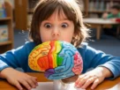 Criança explorando o conceito de neurociência e desenvolvimento infantil.