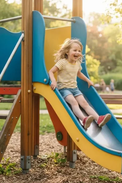 Esperar a vez também se aprende brincando, no parque e em casa.
